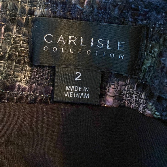 Carlisle Collection Bougainvillea Italian Tweed Boulce Sheath Dress - 2 - Picture 15 of 16